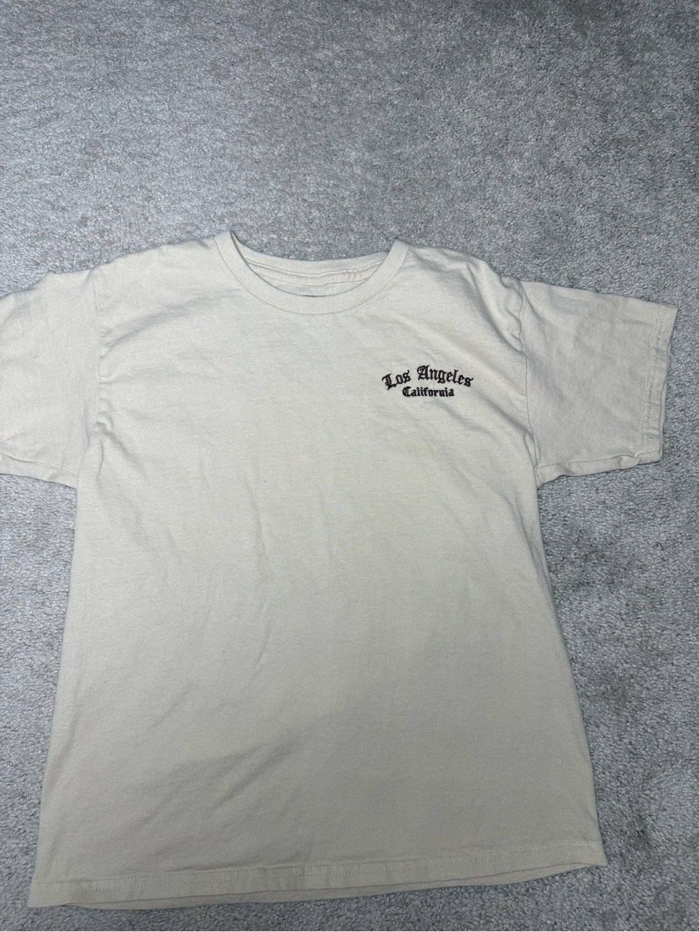 riot society Los Angeles Chest Graphic Tee - Cream